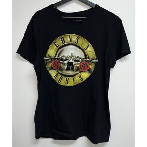 Guns N' Roses Graphic Band Tee Mens Size L Black T-shirt Crew Neck Short Sleeve